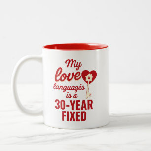 My Love Language Is A 30-year Fixed Premium Two-Tone Coffee Mug