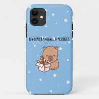 My Love Language Is Noodles | Kawaii Capybara iPho