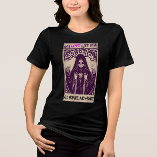 My Love Life is a Skeleton All Bones No Heart Tri-Blend Shirt