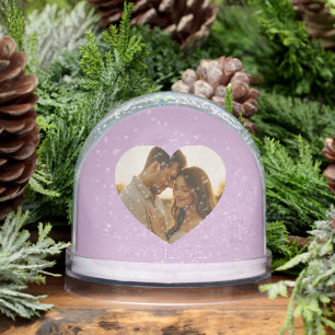 My love Minimal couple custom Snow Globes Snowglobe