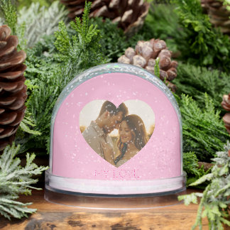 My love Minimal couple custom  Snowglobe