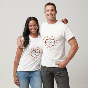 My Love, My Life: Heartfelt Embrace T-Shirt Design