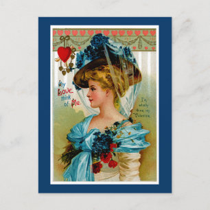 My Love Think of Me Holiday Postcard