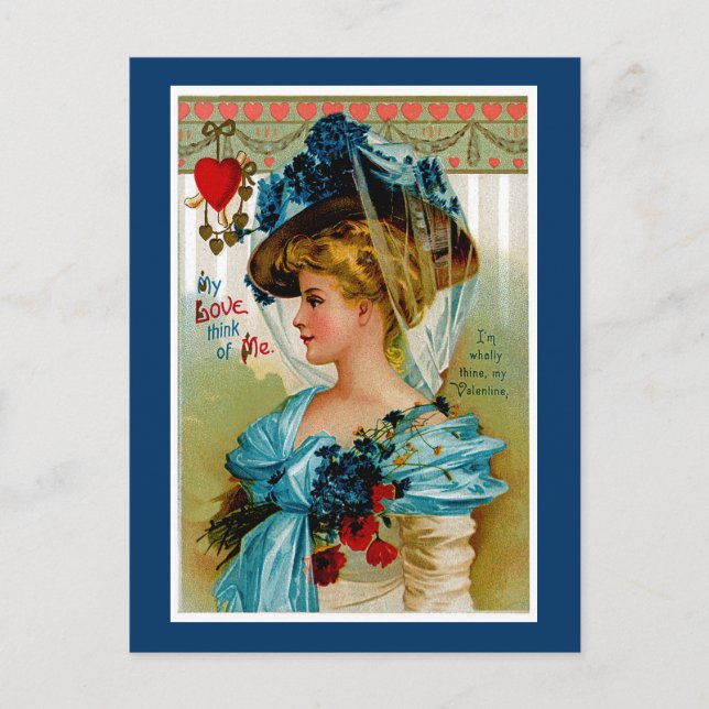 My Love Think of Me Holiday Postcard (Front)