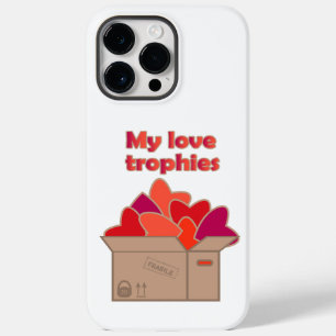 My love trophies in box full of Valentines hearts Case-Mate iPhone 14 Pro Max Case