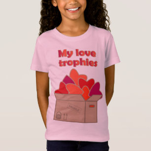 My love trophies in box full of Valentines hearts T-Shirt