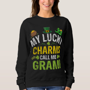 My Lucky Charms Call Me GRAMI St Patricks Day Matc Sweatshirt