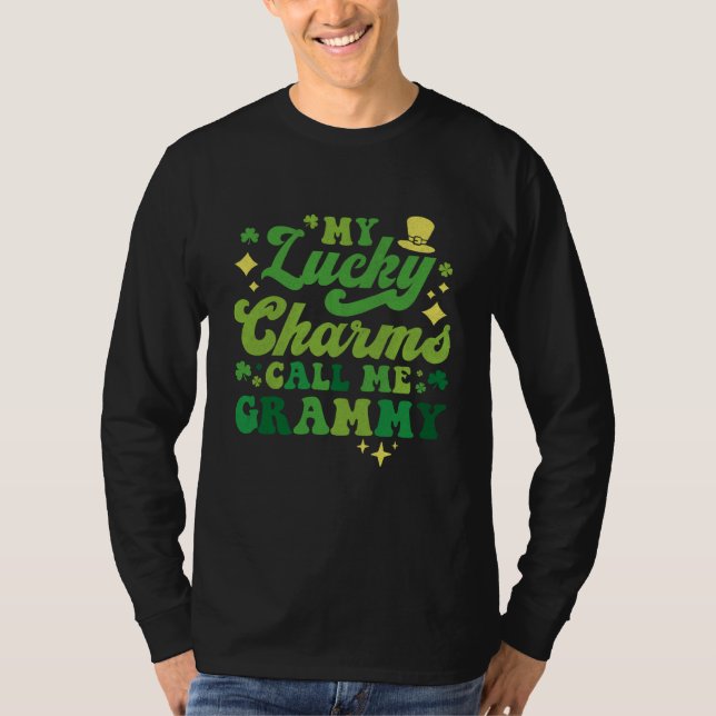 My Lucky Charms Call Me Grammy St Patrick's Day Gr T-Shirt (Front)