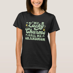My Lucky Charms Call Me GrandMom Groovy St.Patrick T-Shirt