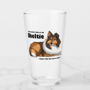 My Lucky Sheltie Glass
