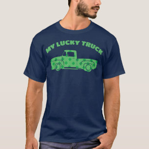My Lucky Truck With Four Leaf Clovers And Shamrock T-Shirt