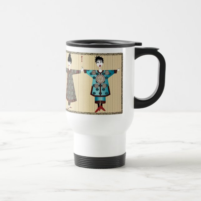 My Mah Jongg Coat 06: Travel Mug (Right)