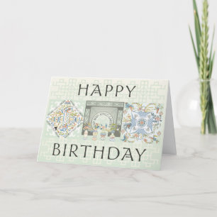 My Mah Jongg Garden Birthday Card