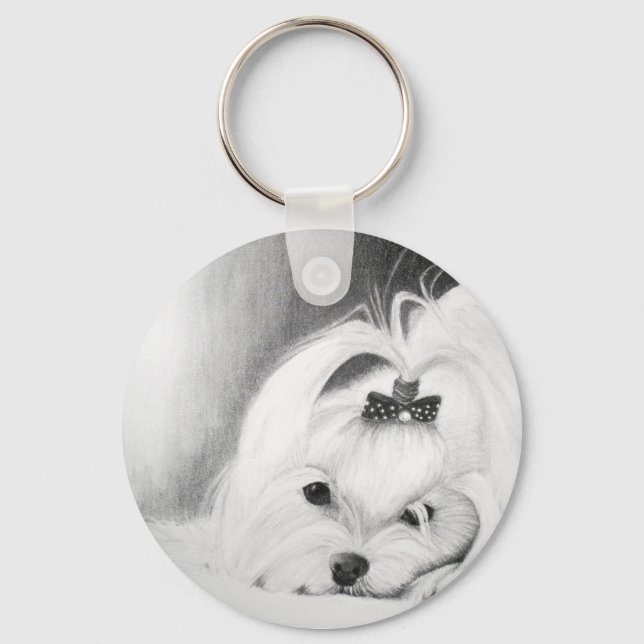 My Maltee Key Ring (Front)