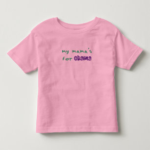 My Mama's For Obama Toddler Ringer T-Shirt