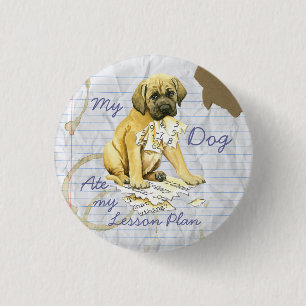 My Mastiff Ate my Lesson Plan 3 Cm Round Badge