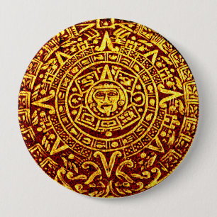 My Mayan Calendar (Pin-On Button) 10 Cm Round Badge