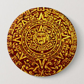 My Mayan Calendar (Pin-On Button) 10 Cm Round Badge