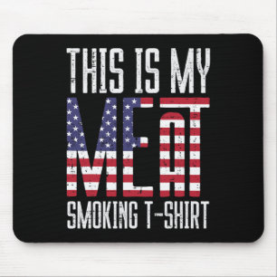 My Meat Grill Shirt Us Flag Bbq Byrbecue Patriot M Mouse Pad