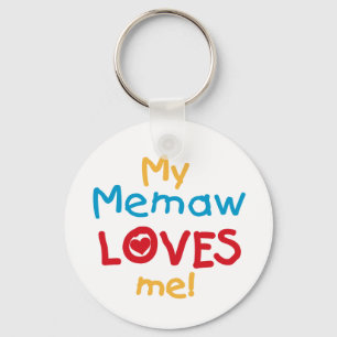 My Memaw Loves Me T-shirts and Gifts Key Ring