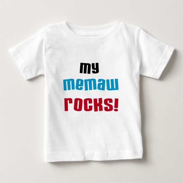 My Memaw Rocks T-shirts and Gifts (Front)
