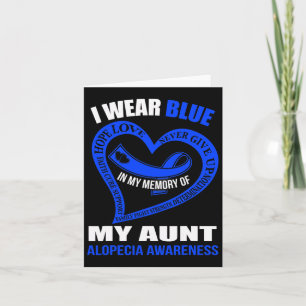 My Memory Of My Aunt Alopecia Awareness Card