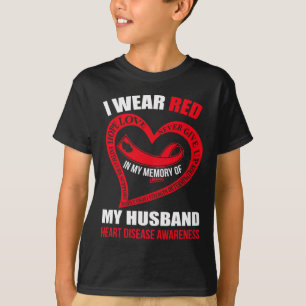 My Memory Of My Husband Heart Disease Awareness T-Shirt
