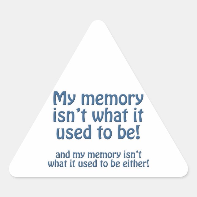 My Memory Triangle Sticker (Front)