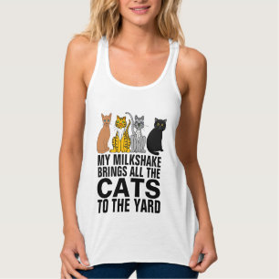 MY MILKSHAKE BRINGS ALL THE CATS TO YARD T-SHIRTS