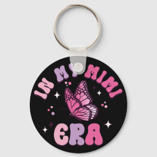 My Mimi Era Funny Butterfly Groovy Retro Mothers D Key Ring