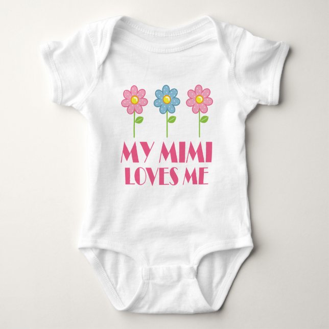 My Mimi Loves Me Baby Bodysuit (Front)