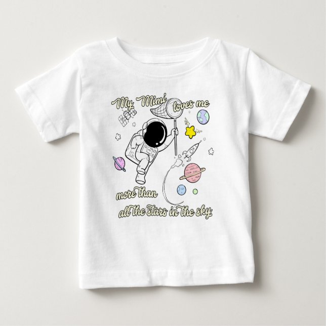 My Mimi Loves Me Baby T-Shirt (Front)