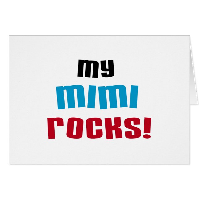 My Mimi Rocks T-shirts and Gifts (Front Horizontal)