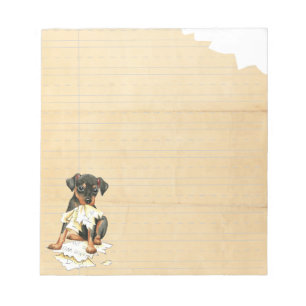 My Min Pin Ate My Homework Notepad
