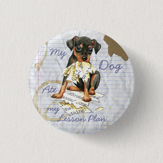 My Min Pin Ate my Lesson Plan (Front)