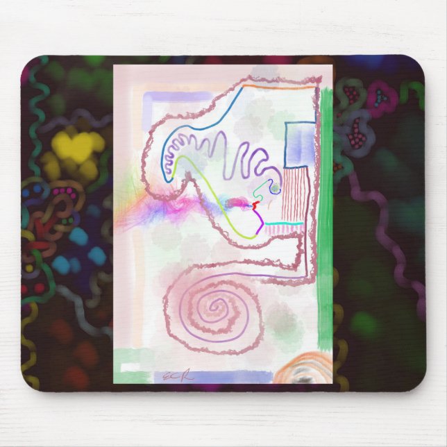 My Mind - Blown Impressionist Art Mousepad (Front)