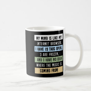My Mind Is Like A Internet Browser Coffee Mug