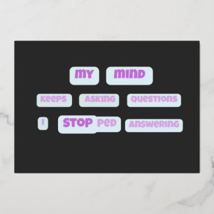 MY MIND STOP limited edition 781 pieces