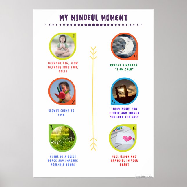 My Mindful Moment Meditation Poster (Front)