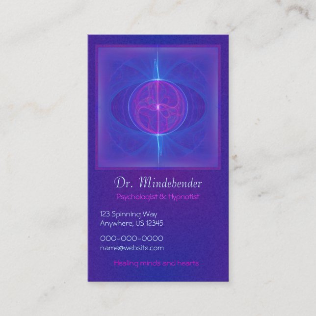 My Mind's Eye Abstract Art Business Card (Front)
