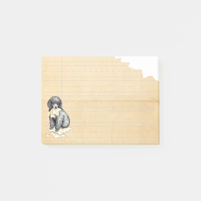 My Miniature Poodle Ate my Homework Post-it Notes (Front)