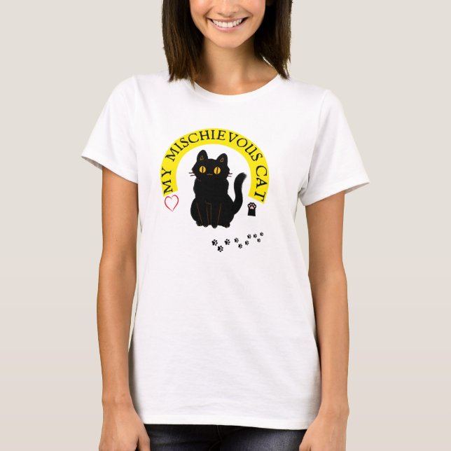 my mischievous cat T-Shirt (Front)