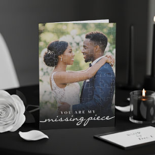 My Missing Piece Photo Jigsaw Puzzle Romantic Card