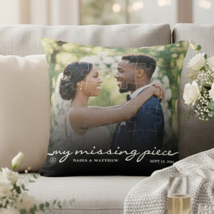 My Missing Piece Photo Jigsaw Puzzle Wedding Cushion