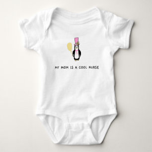 My mom is a cool nurse baby bodysuit
