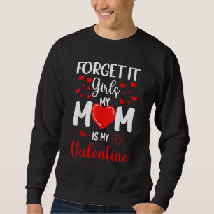 My Mom Is Valentine  Valentines Day Boys Girls Tee