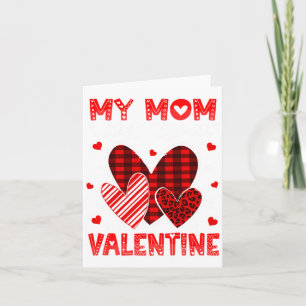 My Mommy Is My Valentine Heart Kid Boys Girls Vale Card