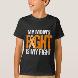 My Moms Fight is My Fight Leukaemia Awareness Moth T-Shirt