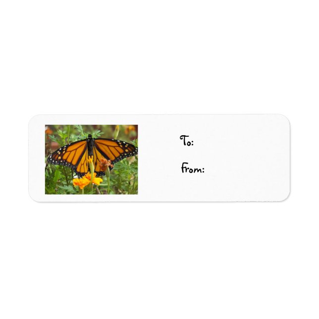 My Monarch Butterfly-christmas label (Front)