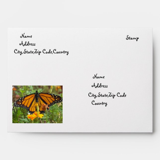 My Monarch Butterfly-envelope Envelope (Front)